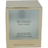 Estée Lauder Re-Nutriv Ultimate Radiant White, Verhelderende crème, Voor dames, 50 ml, Crème, Universeel, Voor dag en nacht, Tegen vermoeidheid, Tegen rimpels, Hydraterend, Verhelderend