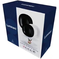 Luminarc Carine Serviesset - wit - zwart - 18-delig - 6 persoons