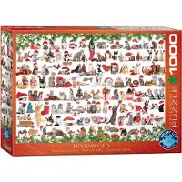 Eurographics Holiday Cats (1000 stukjes) - Puzzel