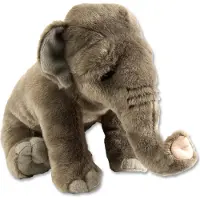 Wild republic knuffel olifant junior pluche 30 cm grijs