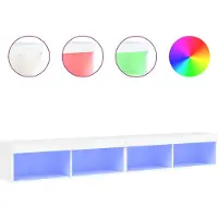 vidaXL Tv-meubels met LED-verlichting 2 st 100x30x30 cm wit