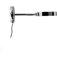 Dyberg Larsen Wandlampe , Starlight, dimbare, Metallic, Woonkamer, Metaal, Designer