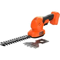 Black & Decker 18V Gras- en struikschaar met verwisselzonder accu en lader bladen (zonder accu) - BCSS18B-XJ