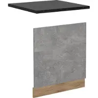Vicco R-Line Voorpaneel vaatwasser – 60 cm, WB Antraciet Beton