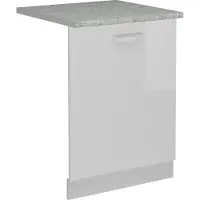 Vicco R-Line Vaatwasser deksel – 60 cm, WB Marmer Wit Hoogglans
