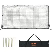 Vevor Voetbal Rebound Netten Draagbare Bounce Wall Voetbal 366 x 121 x 183 cm