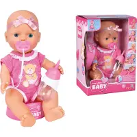 New Born Baby - New Born Baby - Cute Doll - 30cm - Drink en plasfunctie - Babypop