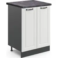 Vicco R-Line Keukenonderkast – 60 cm, WB Antraciet Wit Landhuis