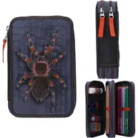 Kärkkäinen Adventure World, etui met twee vakken en een spinnenprint