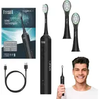 Uni-T Sonic Elite - Sonische Tandenborstel - Zwart - Aanpasbare Intensiteit - Waterdicht IPX7