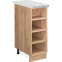 Vicco Keukenrek Fame-Line Krachtige eik goud 30 cm , WB Marmer, Model 46421