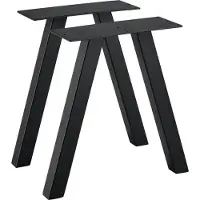 En.casa 2x Tafelonderstel, poten voor tafel, salontafel, poten, 30/40x12x40cm, zwart []