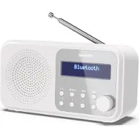 Sharp DR-P420(WH) Tokyo Portable DAB - FM radio met Bluetooth - wit