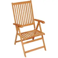 vidaXL Tuinstoelen 8 st verstelbaar met kussens massief teakhout