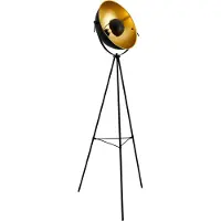 Lux.pro Vloerlamp staande lamp Angers 158 cm tripod E27 zwart