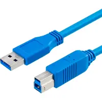 S-Conn S/CONN 3m USB3.0 A - USB3.0 B, 3 meter, USB A, USB B, USB 3.2 Gen 1 (3.1 Gen 1), mannelijk/mannelijk, blauw