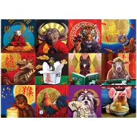 Eurographics Chinese Calendar Puzzel (1000 stukjes)