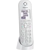 Panasonic KX-TGQ200 - Téléphone numérique sans fil - DECTGAP - (conférence) à trois capacité d'appel - blanc