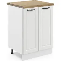 Vicco R-Line Keukenonderkast – 60 cm, WB Eik Wit Landhuis