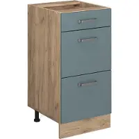 Vicco R-Line Keukenonderkast – 40 cm met laden, zonder werkblad Blauw-grijs