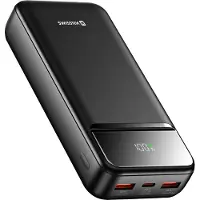Swissten POWER BANK 20000 mAh POWER LINE II, universeel, zwart
