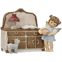 Goebel - Nina & Marco | Decoratief beeld / figuur Engel geheime kerstrecepten | Porselein - 17cm - Limited Edition