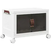 vidaXL Opbergbox stapelbaar met wielen 28 L 48,5x29,5x33 cm