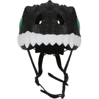 Crazy Safety Fahrradhelm m. Light - Dragon - Schwarz - - 49-55 cm - Fahrradhelme