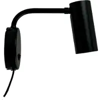 Dyberg Larsen Wandlampe , Skagerrak, Zwart, Woonkamer, Metaal, Modern
