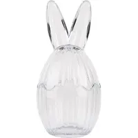 Clayre & Eef Glazen potje Ei Ø 10x21 cm Transparant Glas