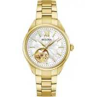 Bulova Sutton Dames Horloge Goudkleurig 97L172
