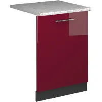 Vicco Fame-Line Vaatwasserfrontpaneel – 60 cm, WB Marmer Bordeauxrode hoogglans