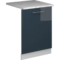 Vicco Fame-Line Vaatwasserfrontpaneel – 60 cm, WB Marmer Donkerblauw hoogglans