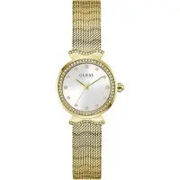 GUESS Analoog horloge 'BEJEWELED' goud