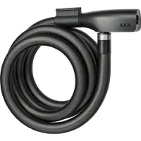 Axa Resolute 15-180 Kabelslot – 180 cm – 15 mm – Automatische kliksluiting – Inclusief framehouder – Matzwart