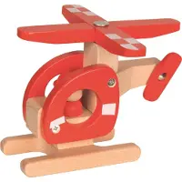 Goki Houten voertuig - Helikopter - 15X6,4X12,2Cm - 2 Jaar