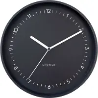 Nextime Berlin wandklok | aluminium | zwart | 30 cm