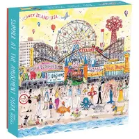 Galison GALISON, vierkantige puzzel, "Zomer in het pretpark", 500 stukjes