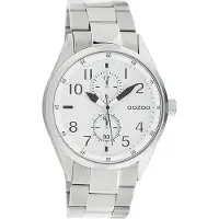 Oozoo dames metalen polshorloge, zilverkleurig, analoog, quartz, model UOC10630