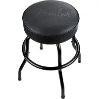 Fender Embossed Black Logo Barstool Black-Black 24"