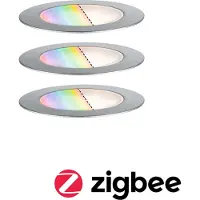 Paulmann Plug & Shine LED inbouwspots voor de vloer, set van 3