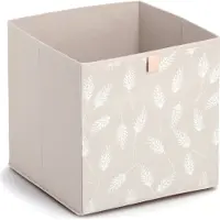 Zeller 14538 Pampasgrass Aufbewahrungsbox beige 32,0 x 32,0 x 32,0 cm, 1 St.