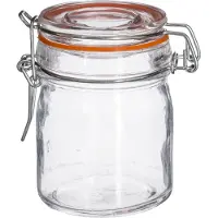 JJA Inmaakpot/voorraadpot - 8x stuks - 150 ml - glas met beugelsluiting - weckpot - Voorraadpot