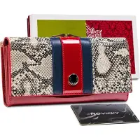 Peterson ST-721 - Dames Portemonnee - Slangenprint - RFID Bescherming - Natuurlijke Leer
