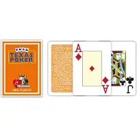 Modiano poker speelkaarten oranje 2 index