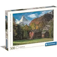 Clementoni - Puzzel - 500 Stukjes - Charmante Matterhorn - Puzzel Voor Volwassenen - High Quality Collection