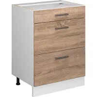 Vicco R-Line Keukenonderkast – 60 cm met laden, zonder werkblad Sonoma