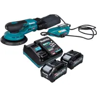Makita BO 002 CGM201 Accuschuurmachine 40 V max. 150 mm 5,0 mm slag Borstelloos + 2x accu 4.0 Ah + lader