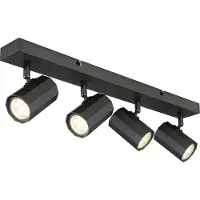 Globo Lighting Grijze plafondlamp James 4-lichts