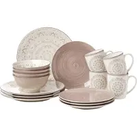 Ritzenhoff & Breker Combi-servies Valencia elk exemplaar is uniek, 16 delen, voor 4 personen (set, 16-delig)